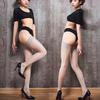 12D Sexy Oil Shiny Women's Wide Rib Top Cuff Stockings High Above Knee Socks Nylon Cute Color Long Socks Stocking Plus Size