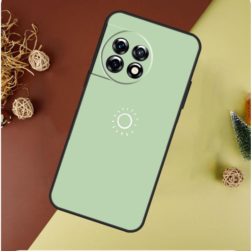 green aesthetic For OnePlus 13 13R 12 12R 11 9 10 Pro 8T 9RT 10T 10R Nord 4 CE 2 3 Lite N20 N30 Phone Case