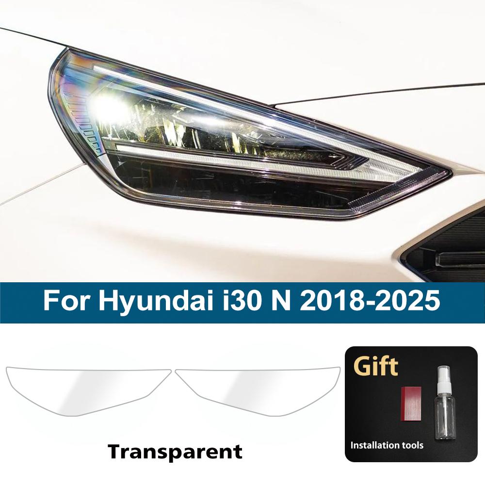 

Custom Fit TPU PPF for Hyundai i30 N 2018-2025 High Gloss Smoke Black Pre Cut Headlight Protective Film Anti-Scratch Vinyl Wrap For i30 N 18-25 CLR