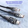 High Quality 3IN1 120W 2M Super Braided Type-C 3A Fast Charging  Nylon Data Cable Dual Core Tinned Copper