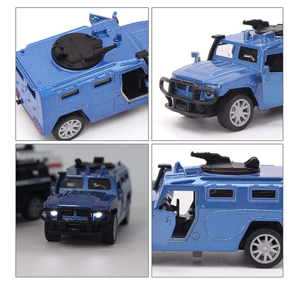 Armored Vehicle Tank Pull Back Car Toys for Kids Diecast Model Car with Opening Doors Car Vehicle Toy for Girls Boys