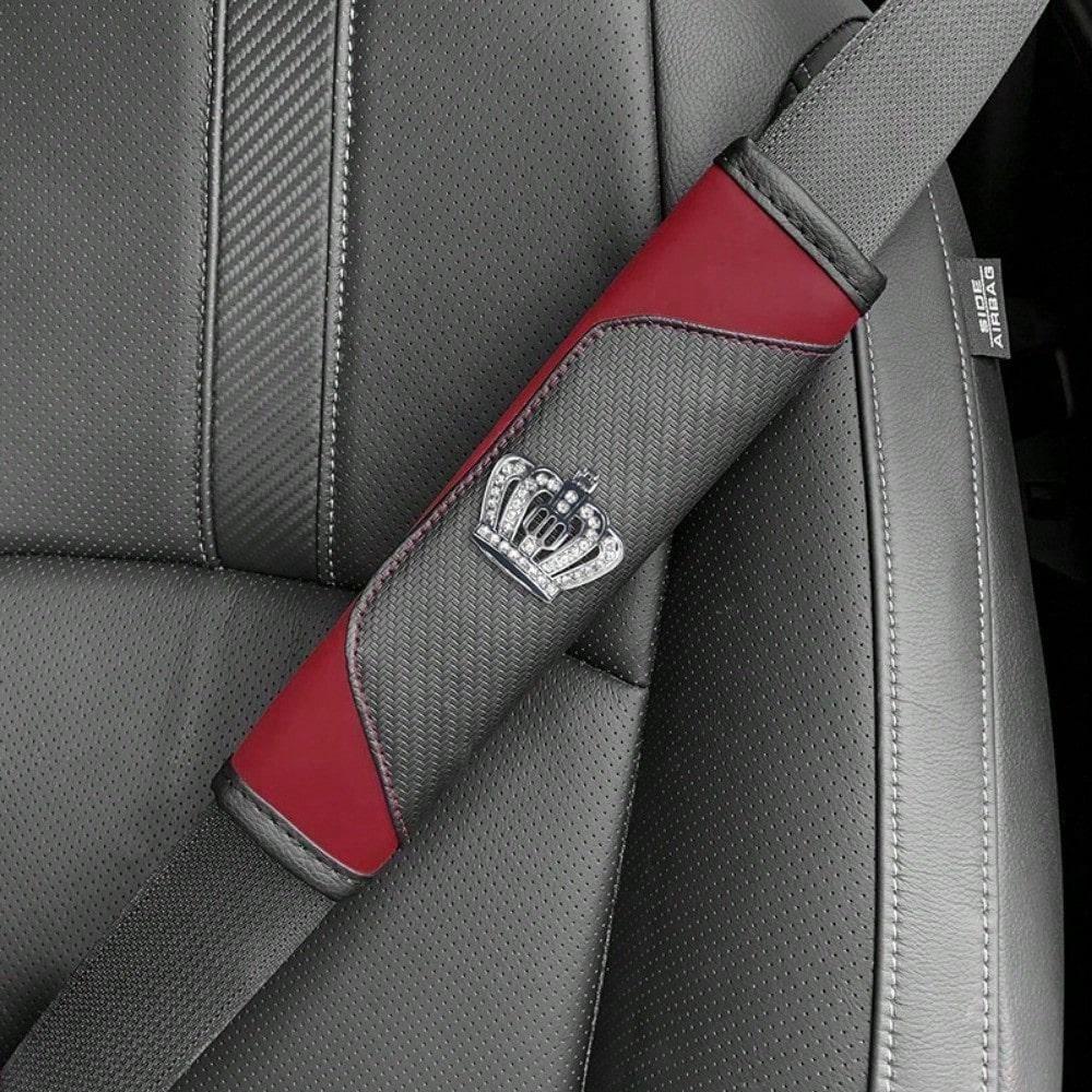 Cross-Border E-Commerce Car Carbon Fiber Leather Car Shoulder Cover Crown Shoulder Cover