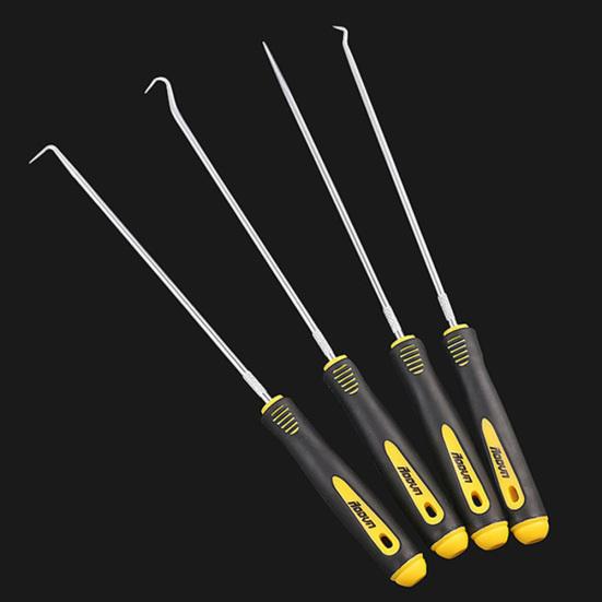 4Pcs O-Ring Remover Hook Oil Seal Screwdriver Set Puller Extractor DIY Hand Tool