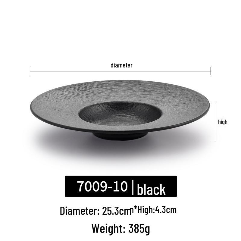 Melamine Western-Style Soup and Pasta Plate - Imitation Porcelain Tableware
