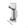 4 Pack Over The Door Wall Hooks, Heavy Duty Key Hanger, Mounted Hooks for Clothes, Office,