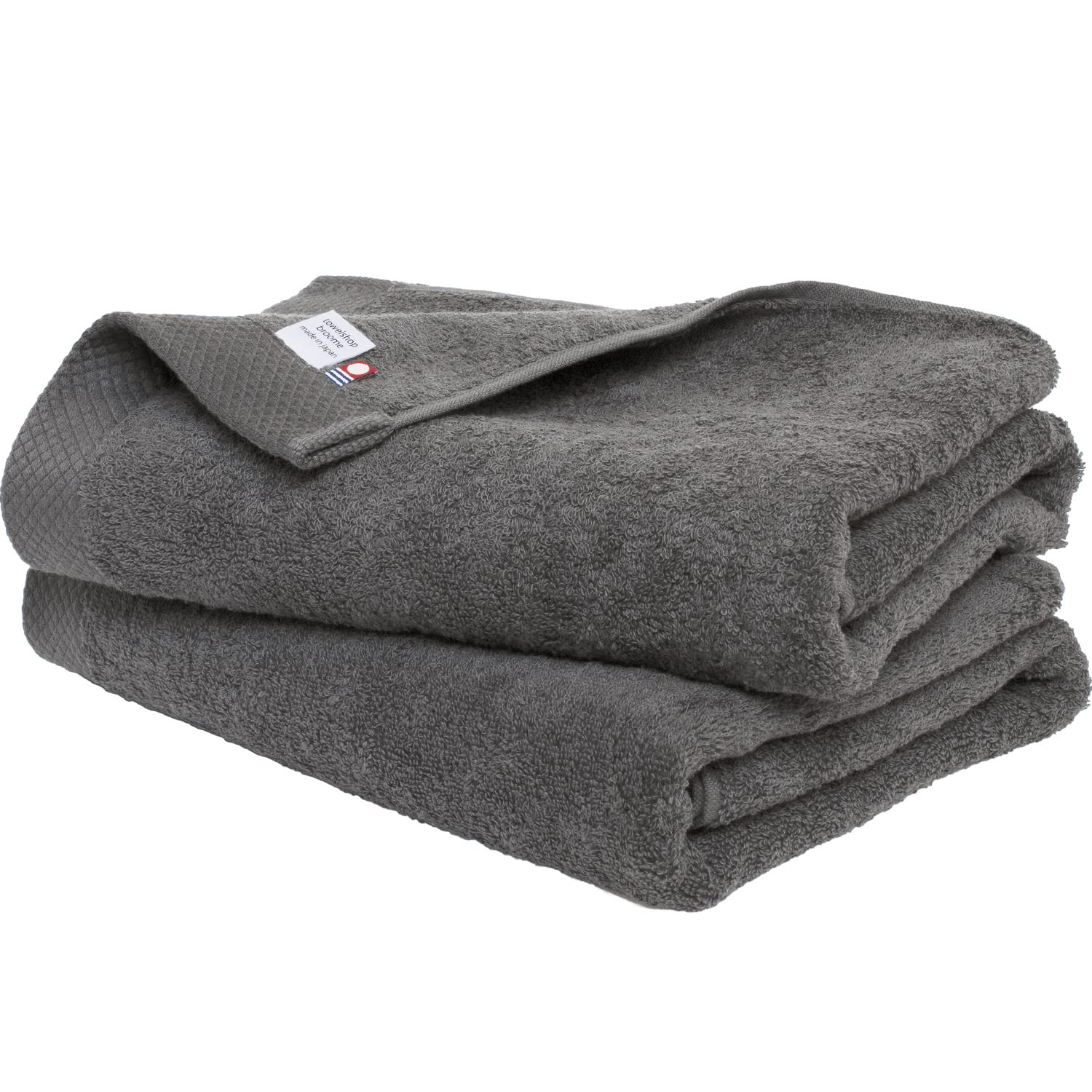 

Bloom Imabari Certified Bath Towels, Set of 2, Ciel Hotel-Quality, Absorbent, Quick-Drying, Indoor Drying, 100% Cotton, Made in Japan (Charcoal)