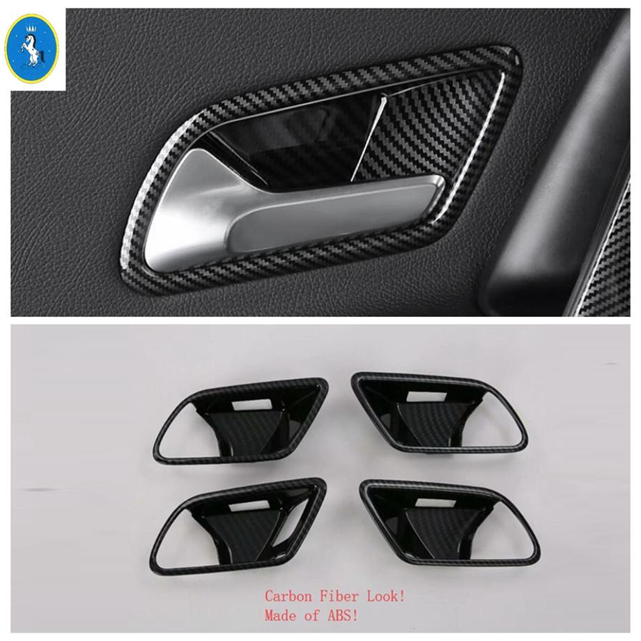 Carbon Fiber Trunk Door Switch Button / Air AC Outlet Armrest Glass Lift Panel Cover Trim For Benz CLA 200 C118 W118  - 2024