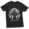Dunkelmond-Priesterin mit Schwarzen Hunden T-Shirt