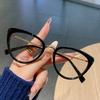 New Fashionable  Anti-Blue Light Cat-Eye Women Glasses Frame Natural And Slimming Metal Frame 6004