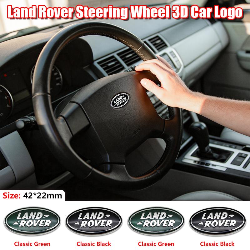 42mm ABS Steering Wheel Logo Center Cover Emblem Sticker For Land Rover Range Rover Evoque Velar Defender Discovery Accessory HY1