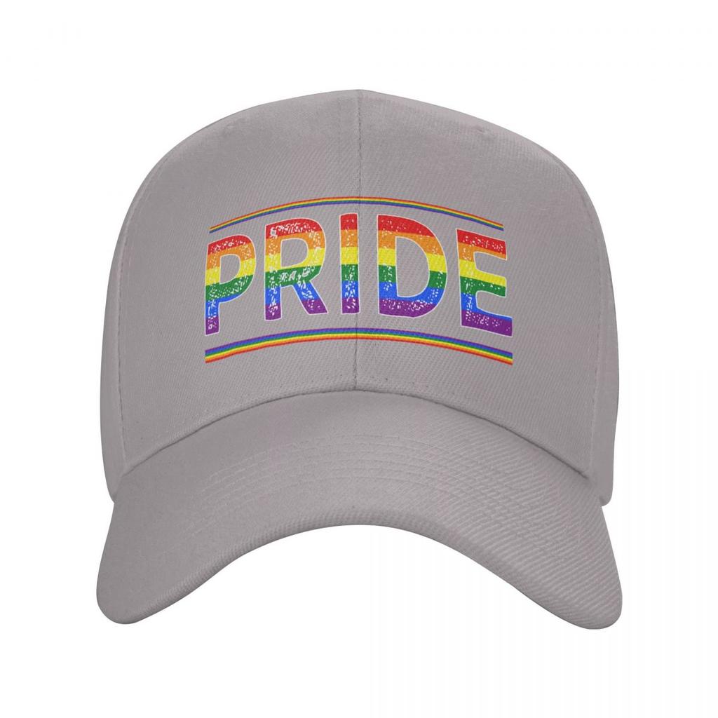 thumbnail image 2 of LGBT Rainbow Baseball Hat - Adjustable Pride Trucker Cap With Flat Brim For Men & Women 2 of 11