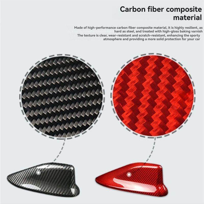 Dry Carbon Fiber Shark Fin Antenna Trim Cover For Subaru BRZ Toyota 86 2014- Car Roof