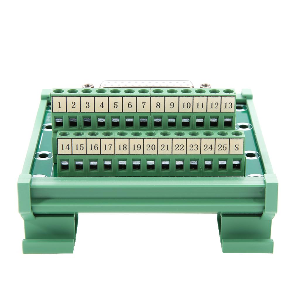 DB25 M6 Double Female Head DIN Rail Mount Interface Module Terminal Block Board Connector