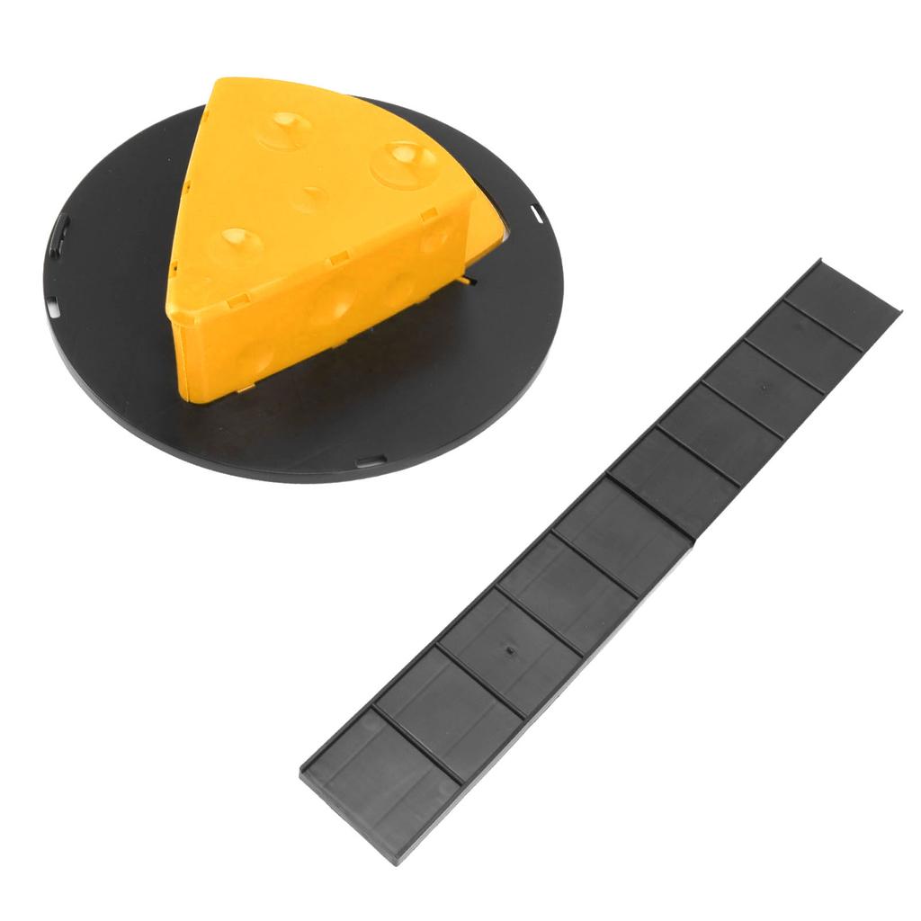 Slip Lid Mouse Trap Automatic Reset Reusable Cheese Shape Detachable Rat Trap for Barn Kitchen