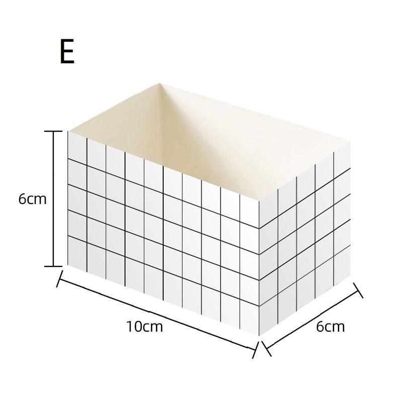 10Pcs Small Size Sandwich Wrapping Box Disposable Food Container Cake Toast Bread Hamburger Party Baking Supplies