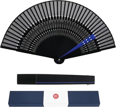 Dobrável Feito em Bambu Elegante Vem com Caixa de Presente de Seda Premium Fogos de Artifício de Calor Japonês Acessórios Kabuki de Verão Japonês [Ganve] Leque Masculino, Japão,