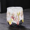 Japanese-style Retro Yamagata Ceramic Teacups Retro Handmade Rough Pottery Single Ceramic Kung Fu Tea Set Tea Accessories