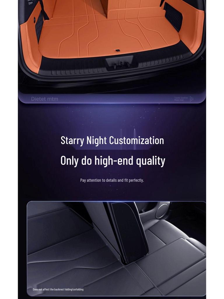 Exeed Lanyue 2026 Trunk Mat: Full Coverage Car Interior Decor for Six/Seven-Seater Models