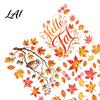 Thanksgiving Home Decor 6 Sheets Autumn Harvest Static Window Stickers Maple Leaves Scarecrows Bicycle Owl Transparent PVC Decals Decals Reusable