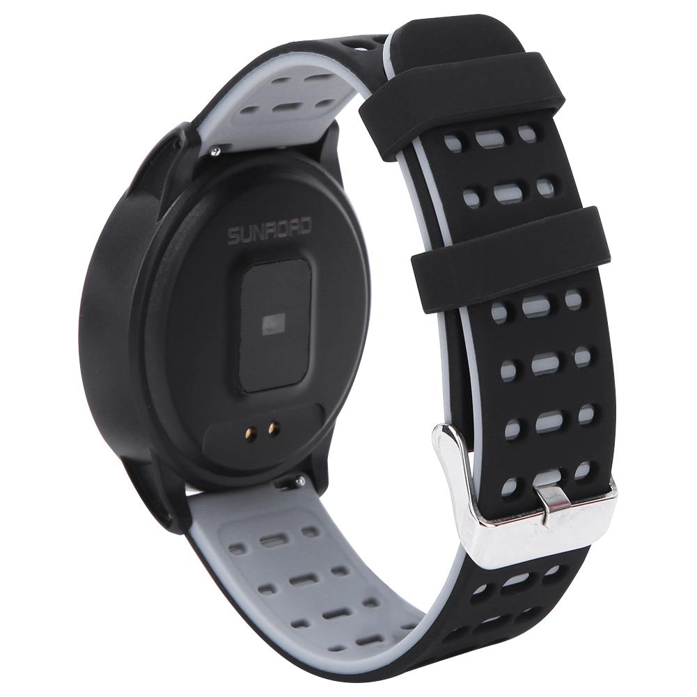 SUNROAD Heart Rate Monitoring Blood Pressure Waterproof Smart Sports WatchBlack