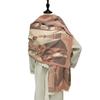 New scarf women's winter poker thickened warm fringed shawl trendy girl scarf student