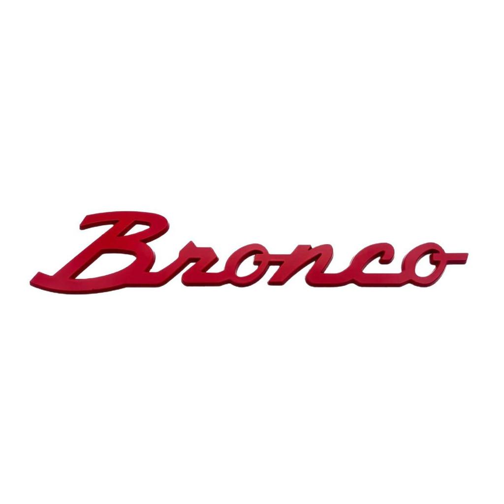 Ideal for Ford Bronco lettering, prancing horse emblem, fender lettering, and rear emblem stickers.