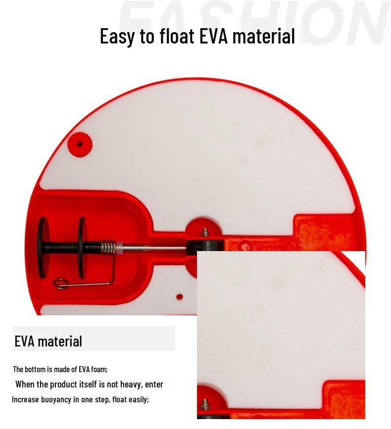 Ice Fishing Platform with Auto Flags and Orange-Red Floats - Winter Outdoor Gear with Anti-Freeze Features