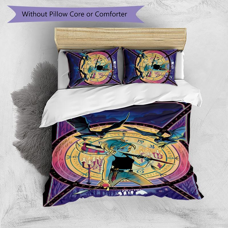 Buffy 3pcs Bedding Set Duvet Cover Closure Includes 1 Duvet Cover & 2 Pillowcases for All Seasons Bedroom Home Dorm Decor