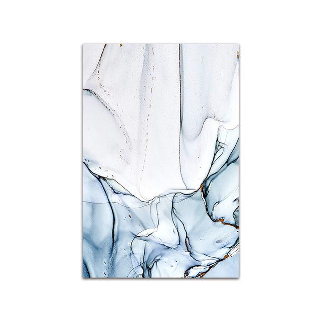Abstraktní olejomalba Modrá řeka Moderní nástěnné Cuadros Plakáty a obrazy Living Room Home Decoration Art