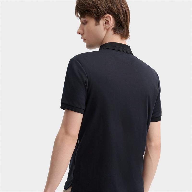 New FILA Polo Shirts Men's Jet Black F11M438121FBK