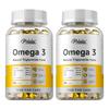 Natural Omega-3 Fish Oil Softgels, EPA and DHA Extracts, All-Natural, Suitable for Adults
