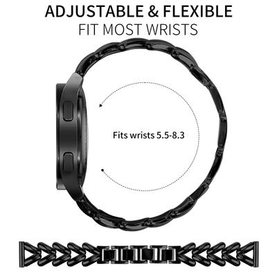 Zinc Alloy Watch Band for Haylou BLING LS12 Twisted Metal Watch Strap Replacement