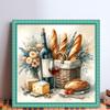 Scenery Printed Cross Stitch Kit 40x40cm DIY 11CT Embroidery Craft Set Decor