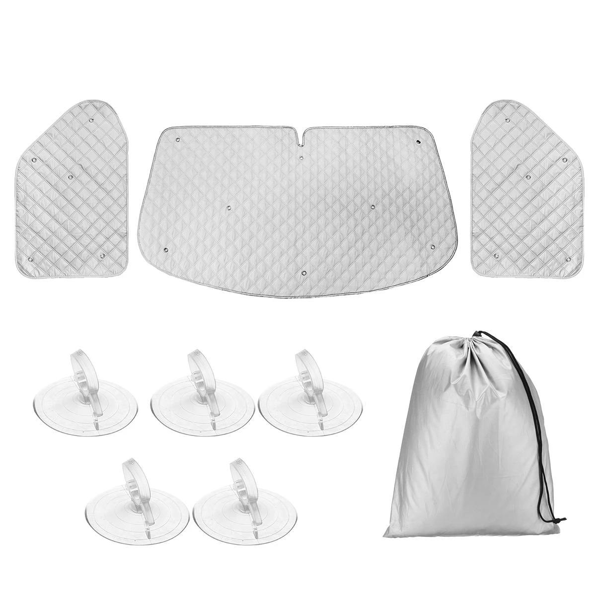 

3шт автомобильный внутренний тепловой чехол для лобового стекла шторка подъемное окно солнцезащитный козырек для VW T4 1990-2003 авто солнцезащитные козырьки комплект