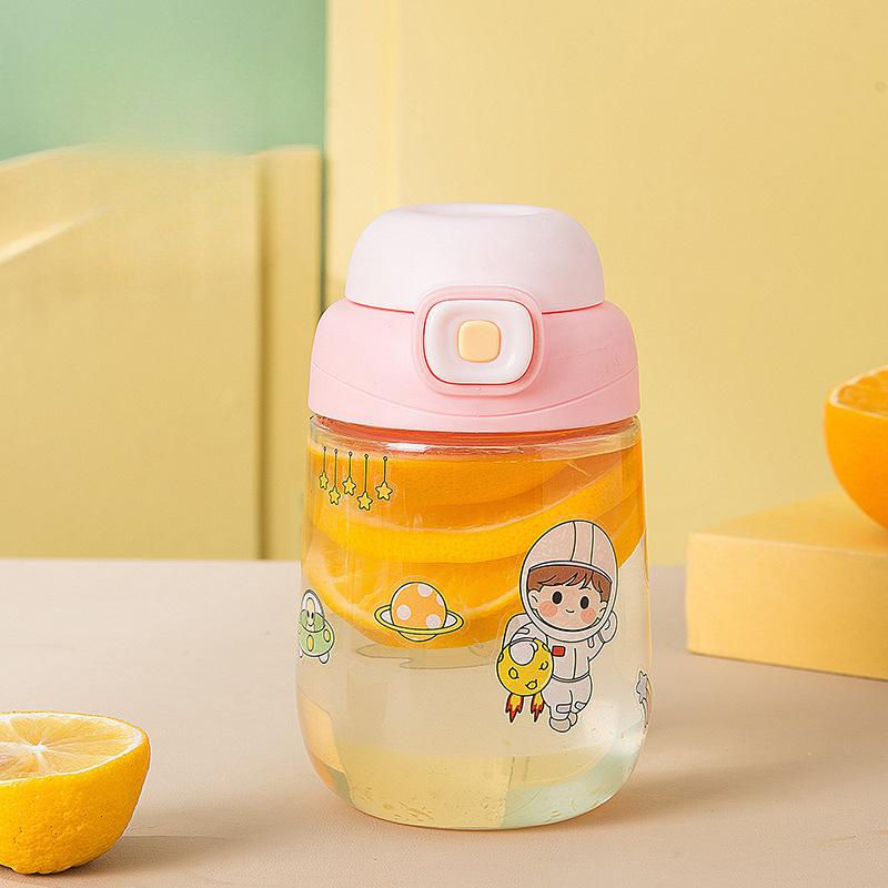 Šálek se slámou Girls Dobře vypadající nový přenosný hrnek na vodu Letní Odolný vůči vysokým teplotám Odolný proti pádu