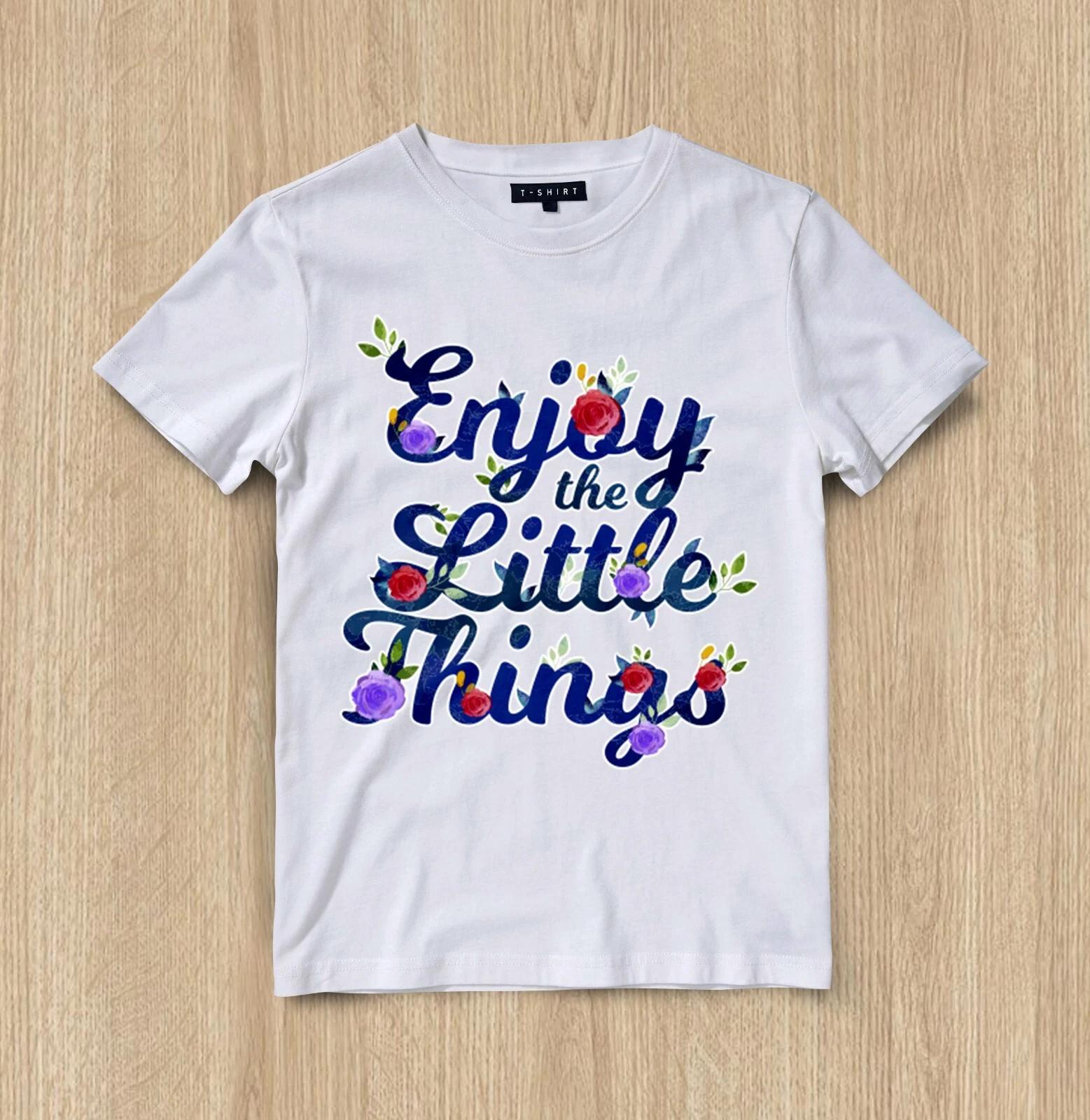 Унисекс хлопковая футболка с коротким рукавом и графическим принтом  Простые радости 3XL