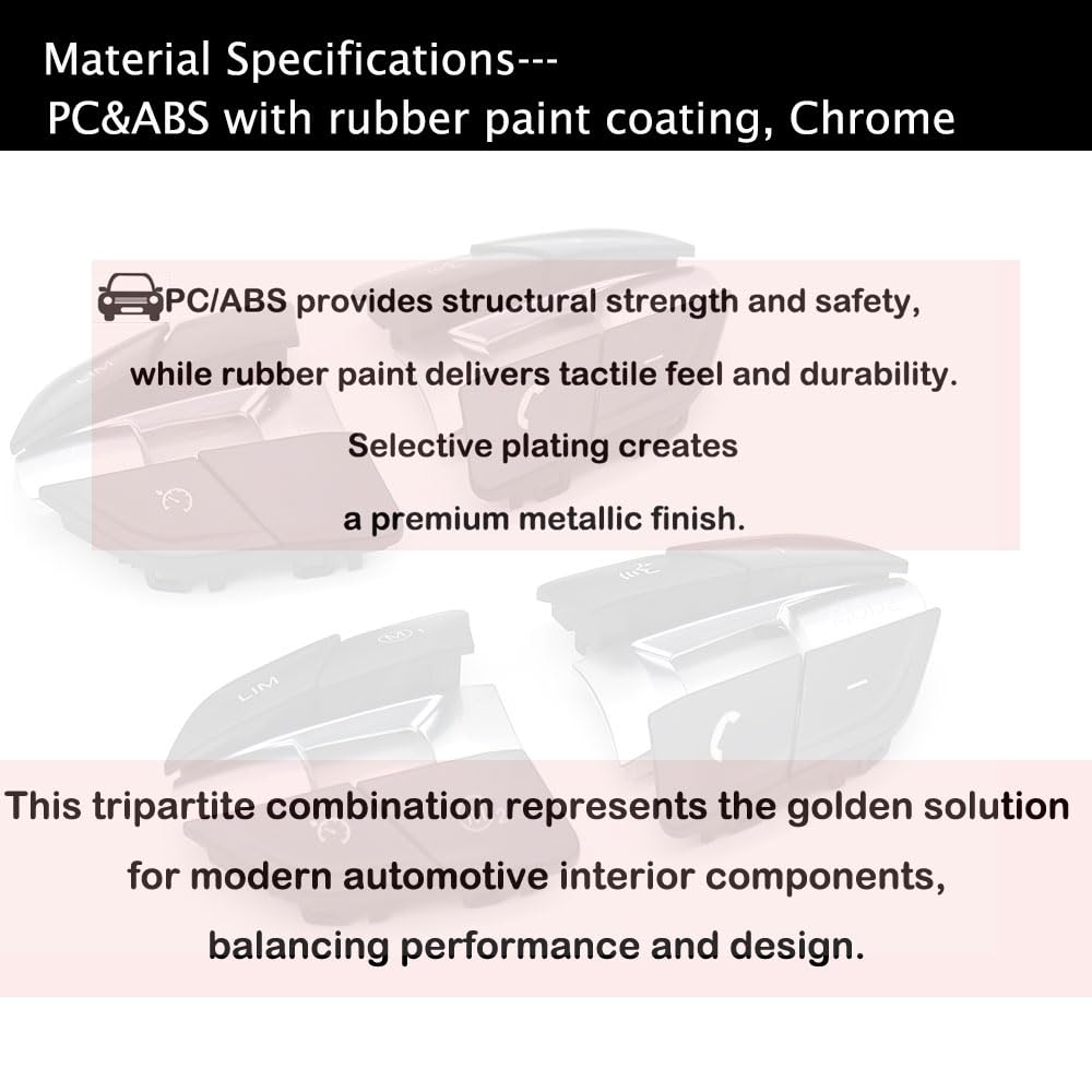 Multifunction M Sport Steering Wheel Control Switch Button Covers for BMW | Steering Accessories Control Button Trim Replacement for M Series F10 F11