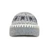 Big head circumference fashion versatile ear protection wool hat autumn and winter new retro jacquard Merad Fair Island knitted hat