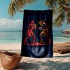 Ultra Soft Beach Towel with boxing Theme,Ideal for Pool,Camping, Diving,Perfect Travel Essential, Vibrant Beach Towel.