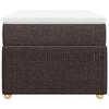 Exclusive House - Slatted Bed Base with Mattress Dark Brown 80x200 Cm