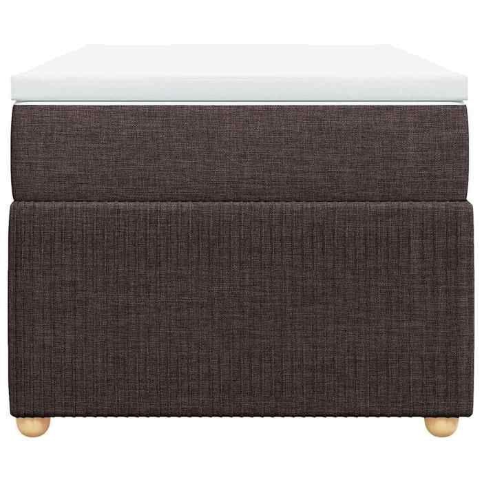 Exclusive House - Slatted Bed Base with Mattress Dark Brown 80x200 Cm