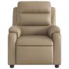 Electric Massage Recliner Cappuccino Brown Faux Leather