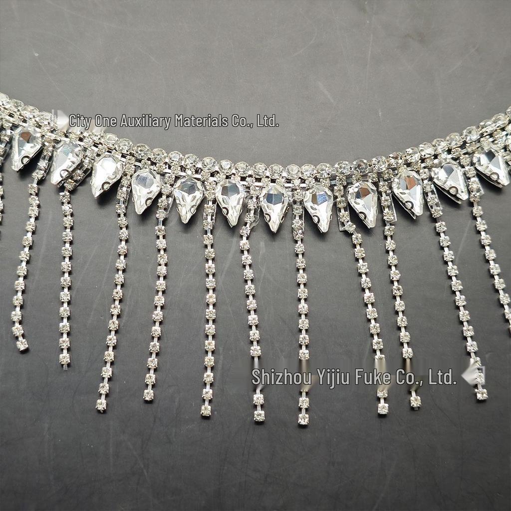 Strass-Heißkleber-Kette für DIY-Schuhe, Taschen, Gürtel, Halsbänder, Kleidung & Schmuckzubehör