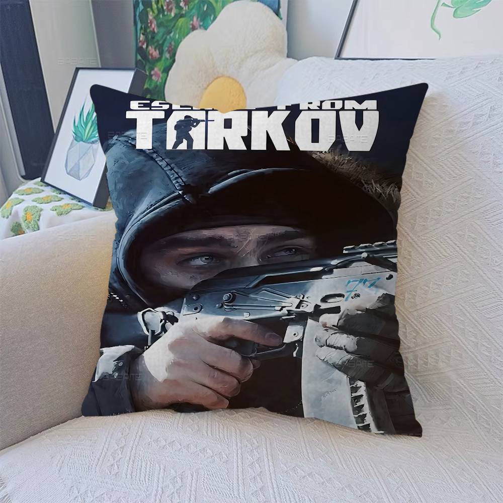 Game Escape From T-Tarkov Pillow Cover for Bedroom Room and Living Room Sofa Decorative Cushion Cover