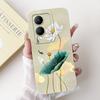 For Vivo Y17s Phone Case VivoY17s Y 17S 4G 2023 Elegant Floral Cat Printing Soft Silicone Shockproof Cases