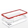 Clear 3In1 Etui Do Samsung Galaxy A42 5G Żelowy Pokrowiec Z Ramką Czerwony