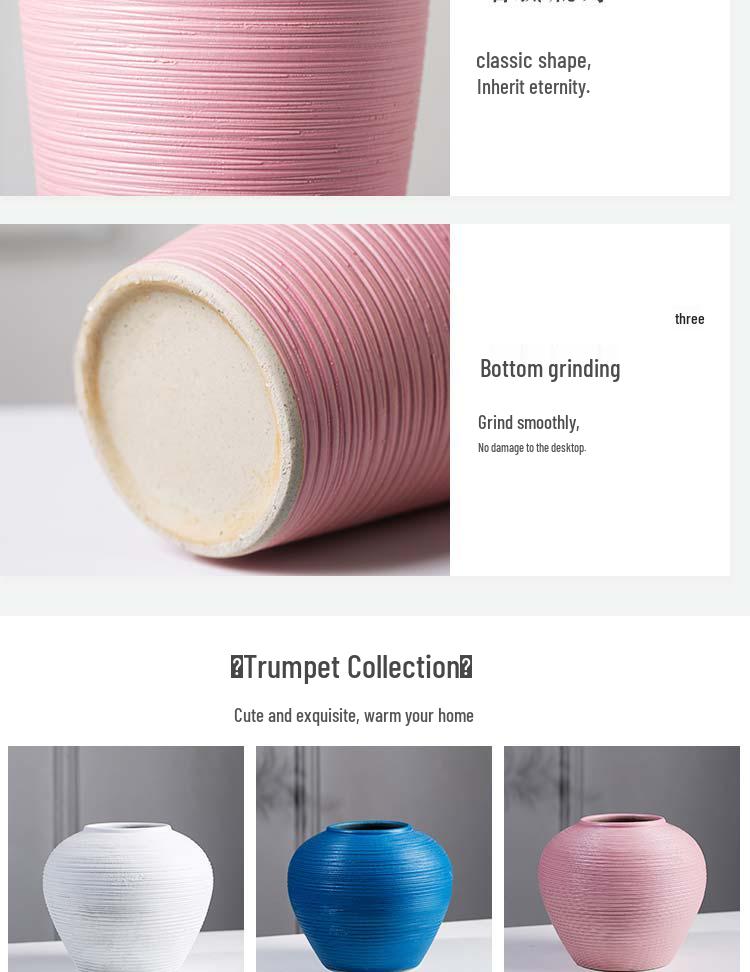 Nordic Ceramic Hydroponic Vase for Home Decor - Living Room Flower Arrangement and Dining Table Ornament