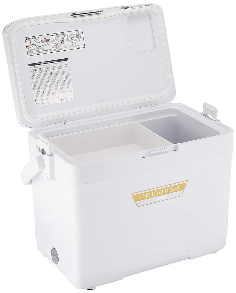 SHIMANO Cooler Box Small 12L Fixel Premium 120 Ice White ZF-012R 170×320×235