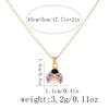 Cute Yellow Pink Red Purple Colors Mini Coccinella Pendant Necklace For Girls Golden Chain Jewelry Gift
