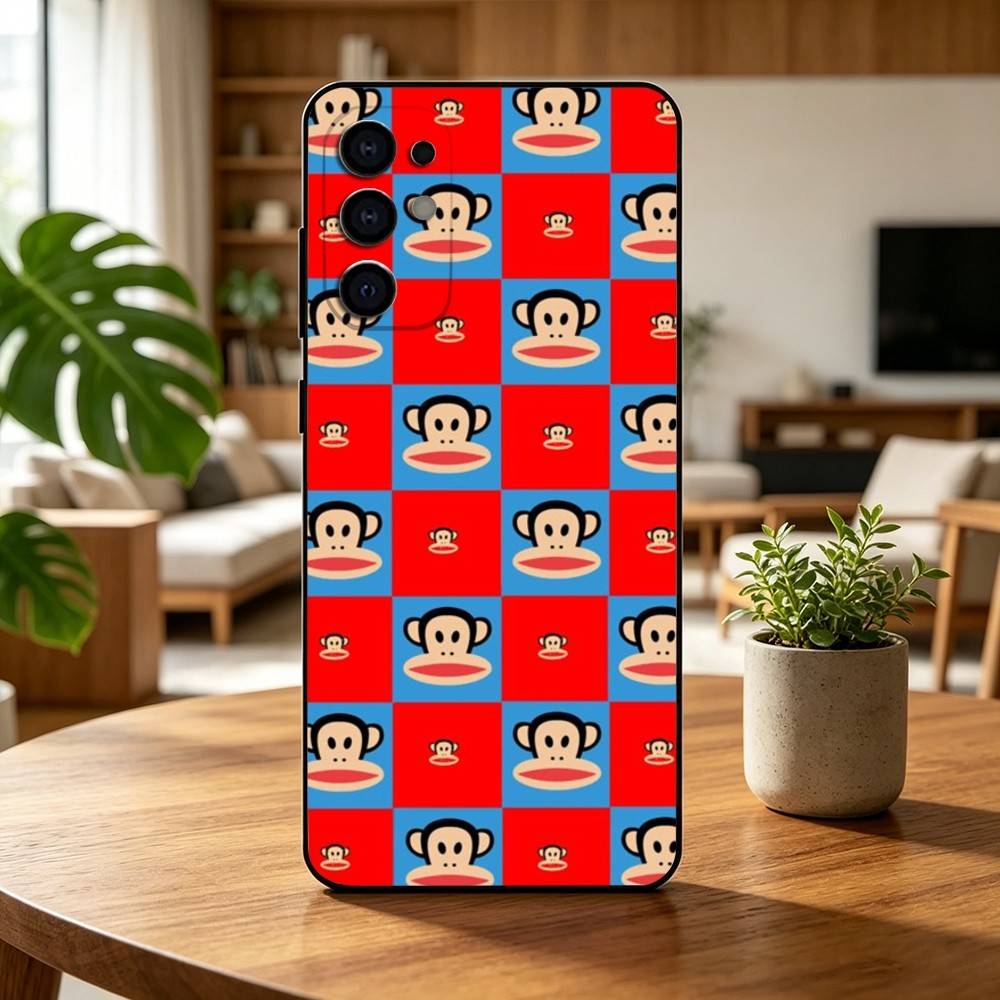 P-Paul f-Frank Fashion Logo Phone Case For Samsung S25,S24,S21,S22,S23,S30,Ultra,S20,Plus,Fe,Soft Silicone Black Cover
